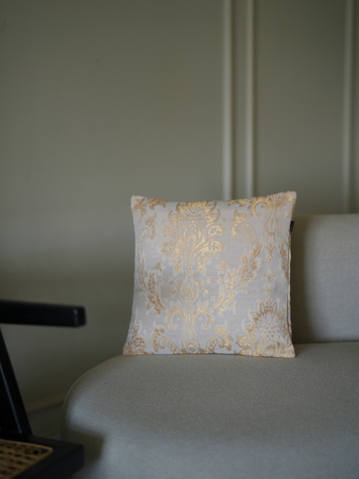 Regal Gold Tapestry Cushion Cover