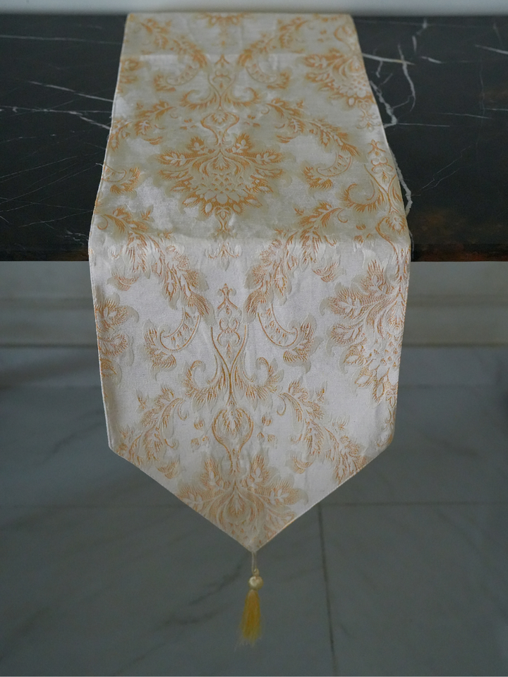 Regal Gold Tapestry Table Runner