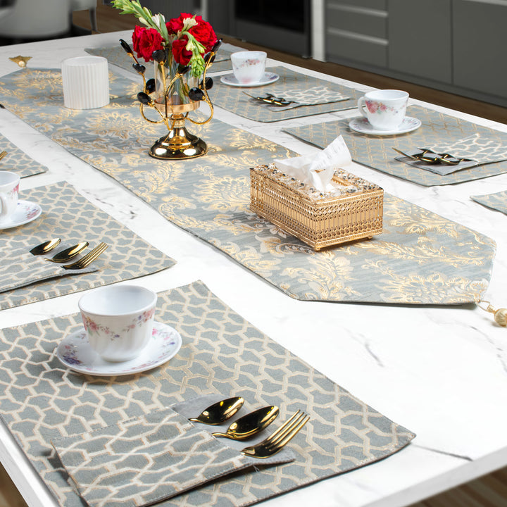 Frost Grey Ivory Table Set