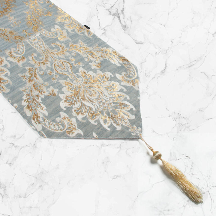 Frost Grey Ivory Table Runner