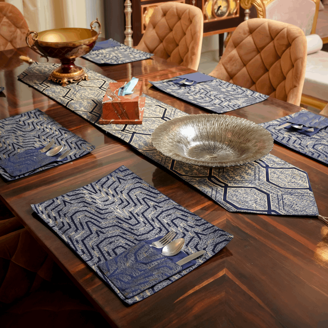 Navy Gold Nexus Table Set