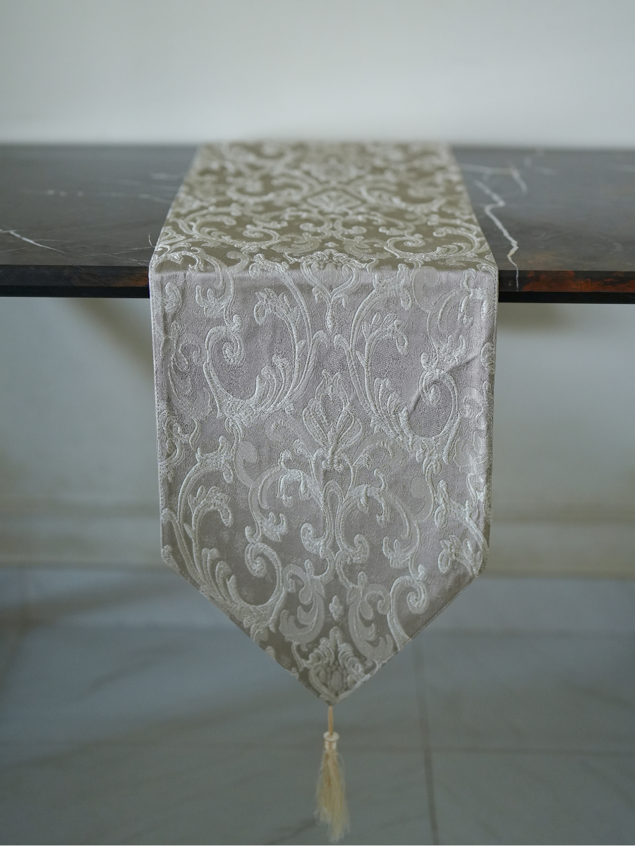 Silver Gray Diana Table Runner