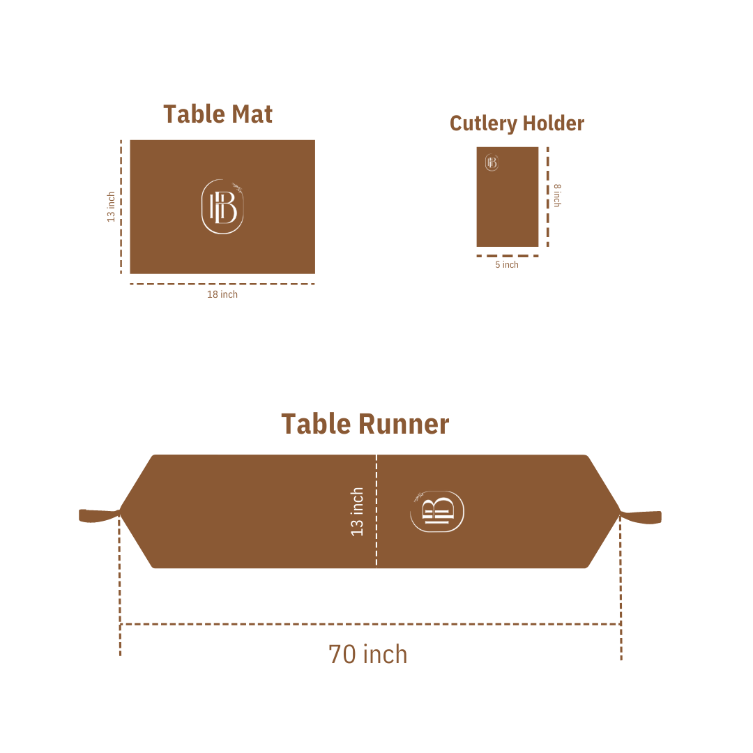 Camilla Gold Embossed Textured Table Set