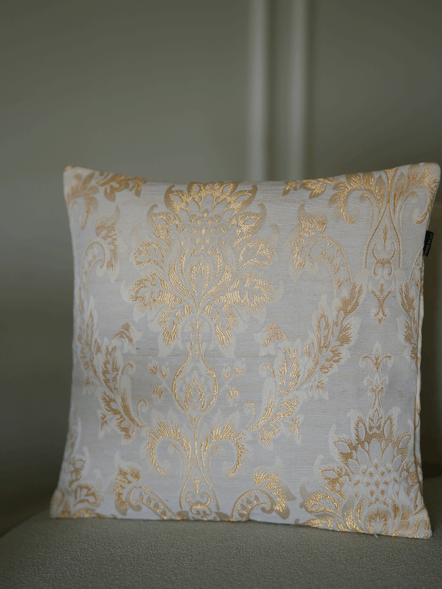 Regal Gold Tapestry Cushion Cover