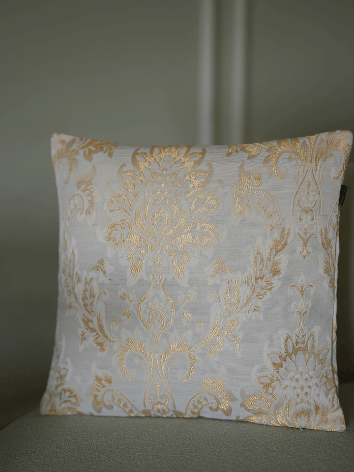 Regal Gold Tapestry Cushion Cover