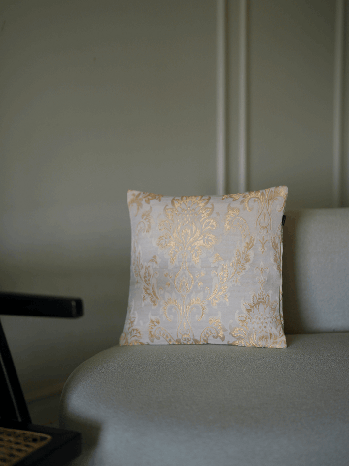 Regal Gold Tapestry Cushion Cover