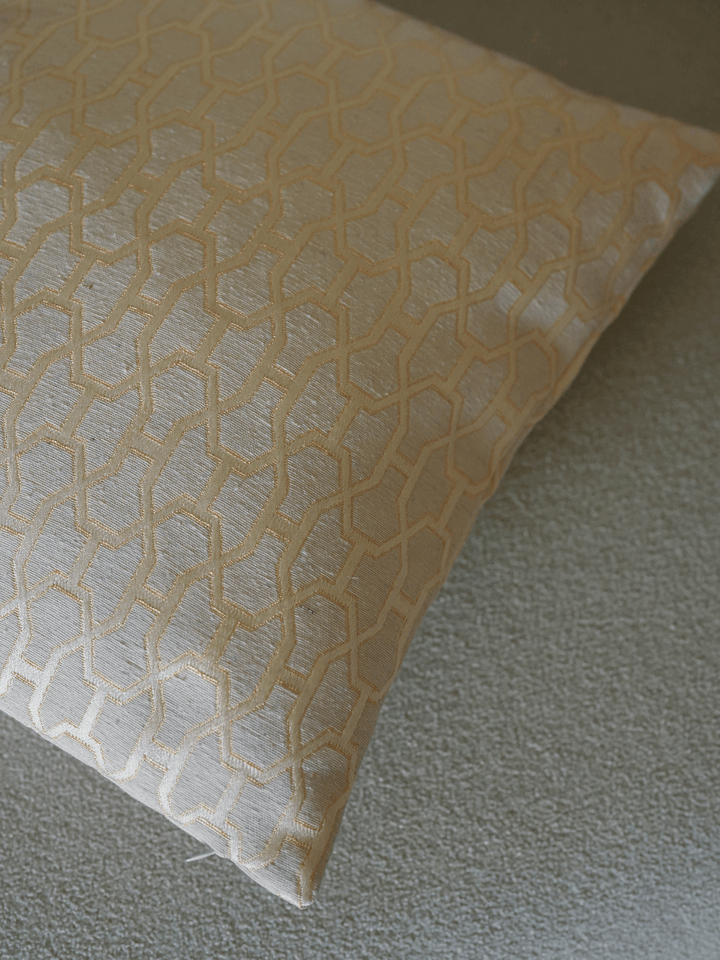 Regal Gold Maze Cushion Cover