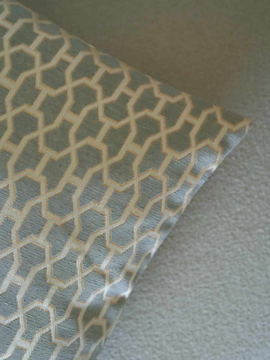 Ivory Maze Grey Cushion Cover