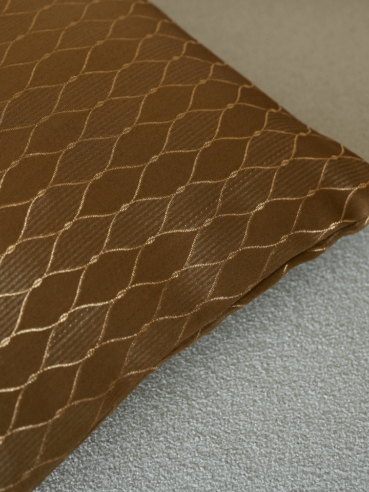 Bronze Diamonds Luxe Cushion Cover