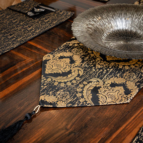 Camilla Gold Embossed Textured Table Set