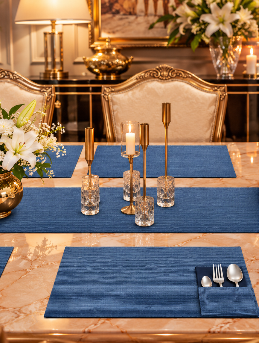 Ocean Blue Dining Table Set