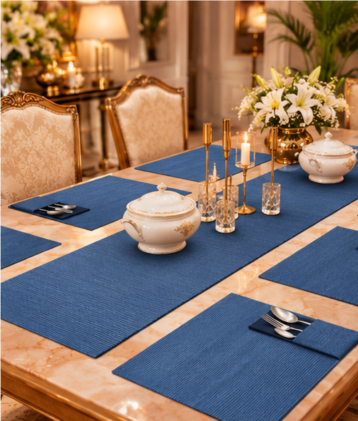 Ocean Blue Dining Table Set