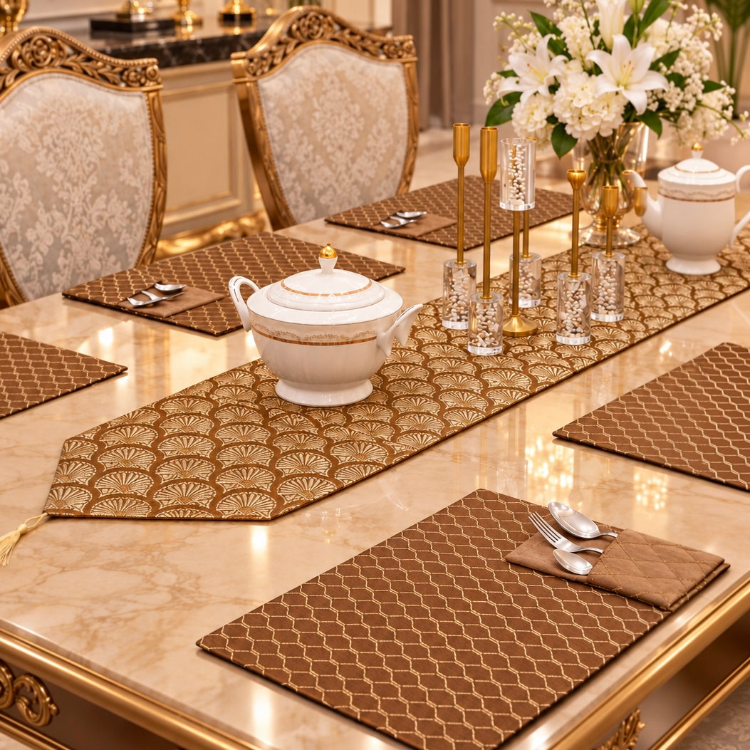 Bronze Diamonds Luxe Table Set