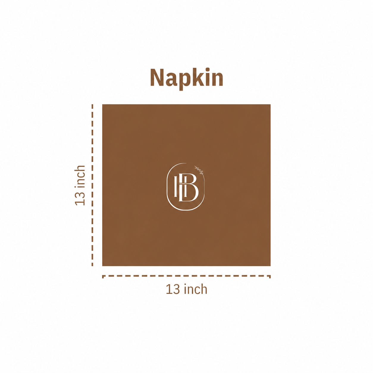 Brown Jersey Fabric Napkins
