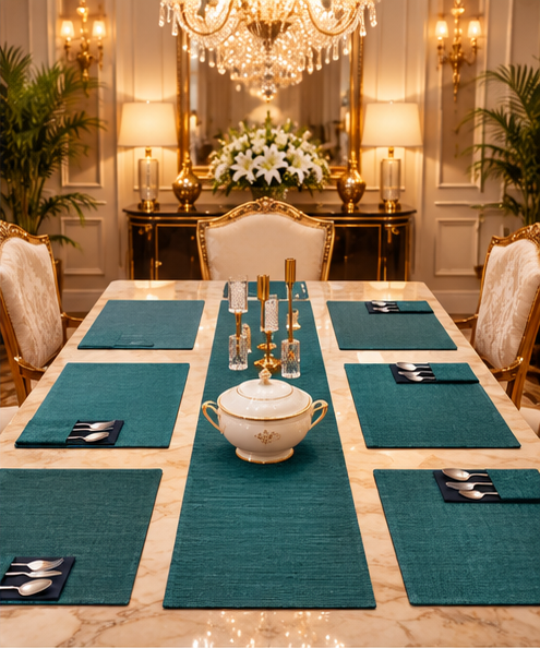 Deep Teal Dining Table Set