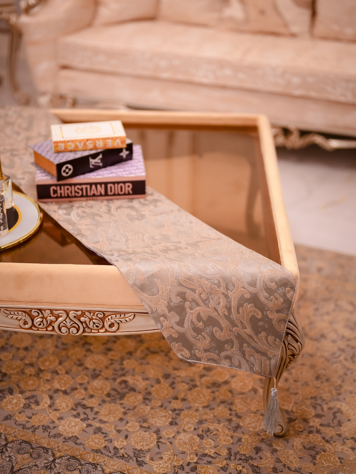 Silver Gray Diana Table Runner