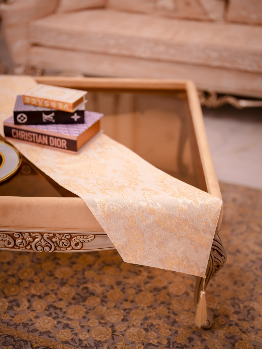 Regal Gold Tapestry Table Runner